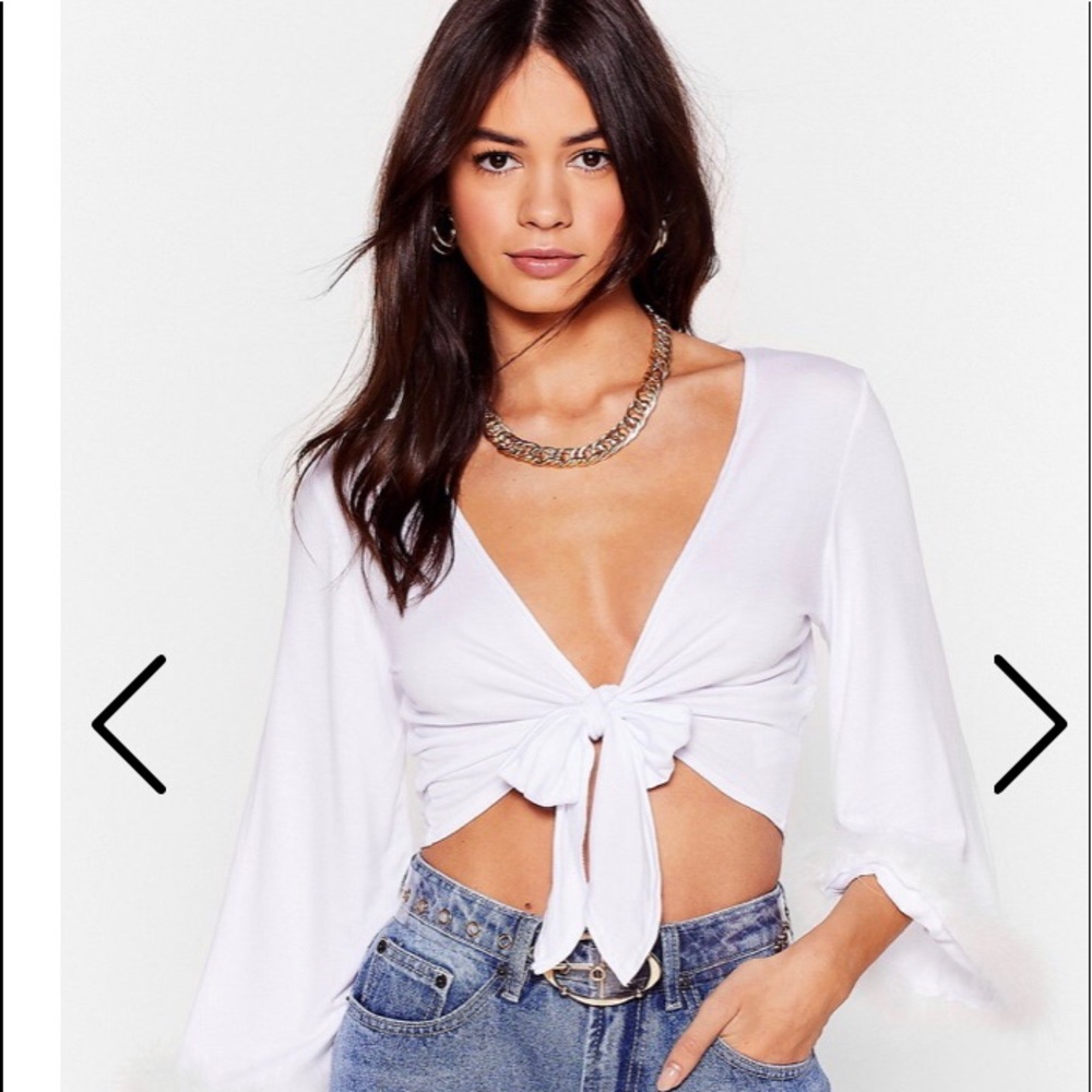Nasty Gal tie top